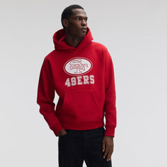 San Francisco 49ers IconicFleece Flocked Hoodie Scarlet | Fanatics