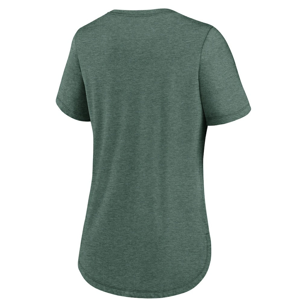 New York Jets Women's The City Never Sleeps Tri-Blend T-Shirt Heather Green | Nike for Sale