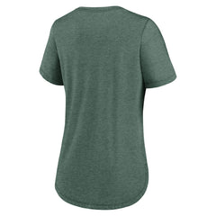 New York Jets Women's The City Never Sleeps Tri-Blend T-Shirt Heather Green | Nike for Sale