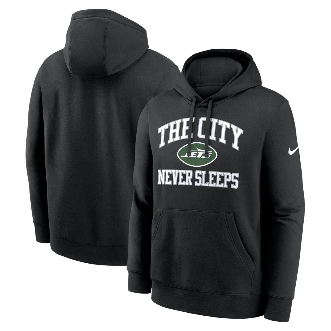 New York Jets The City Never Sleeps Club Fleece Hoodie Black | Nike for Sale
