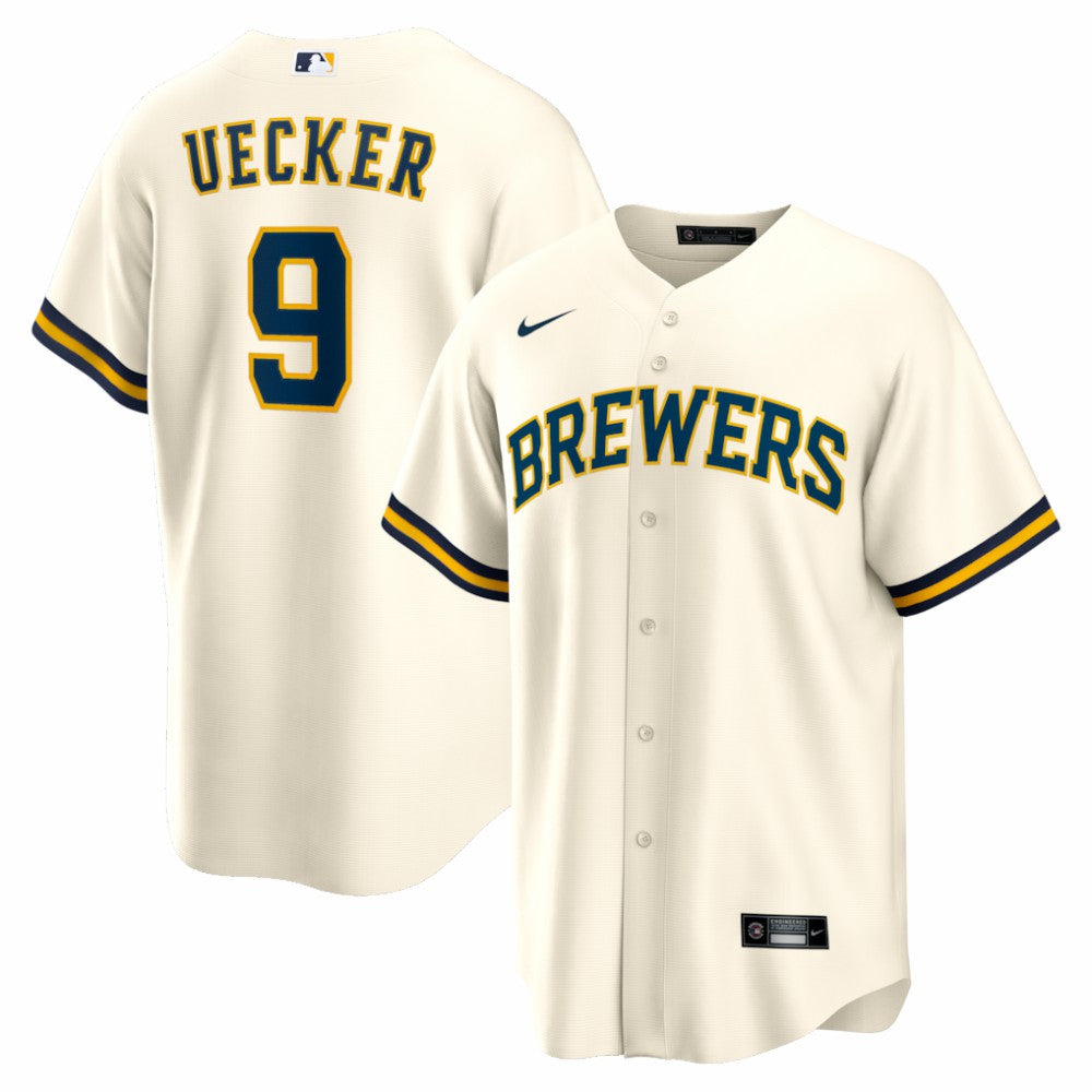 Bob Uecker Milwaukee Brewers Nike Home Retired Player Replica Jersey - MLB