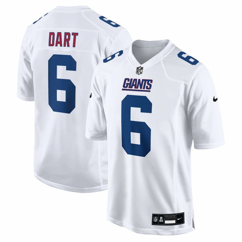 Jaxson Dart New York Giants Fashion Game Jersey Tundra White | Nike for Sale