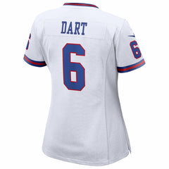 Jaxson Dart New York Giants Women's Alternate Vintage White Game Jersey White | Nike for Sale