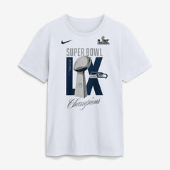 Seattle Seahawks Super Bowl LX Champions Lombardi Trophy T-Shirt White | Nike for Sale