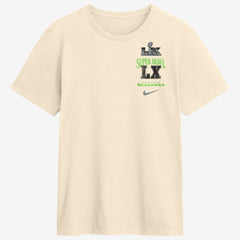 Seattle Seahawks Super Bowl LX Champions Long Ball T-Shirt Natural | Nike for Sale