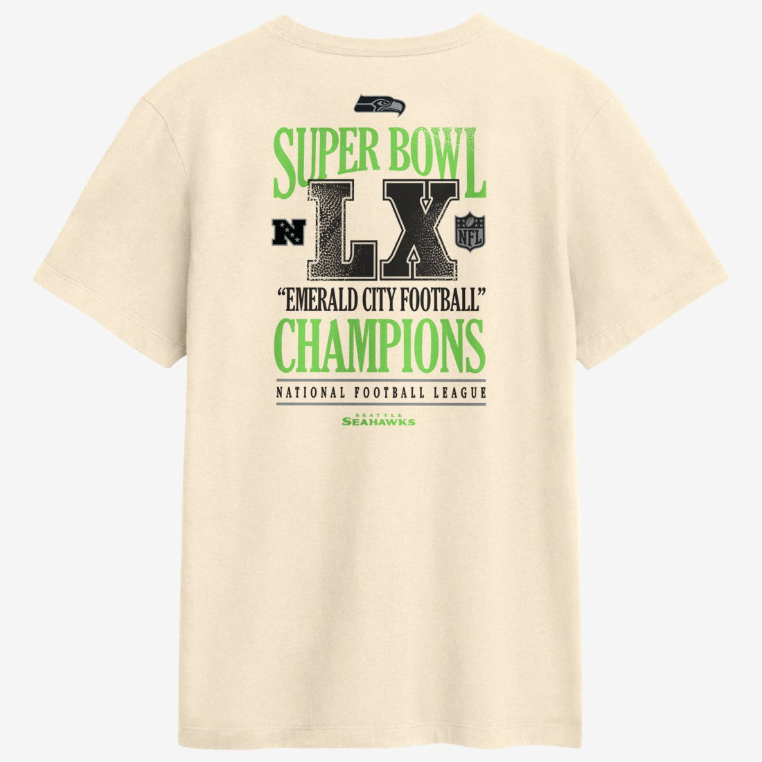 Seattle Seahawks Super Bowl LX Champions Long Ball T-Shirt Natural | Nike for Sale