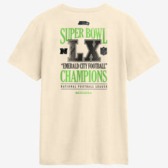 Seattle Seahawks Super Bowl LX Champions Long Ball T-Shirt Natural | Nike for Sale