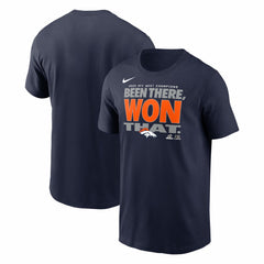 Denver Broncos 2025 AFC West Division Champions Locker Room Trophy Collection T-Shirt Navy | Nike for Sale