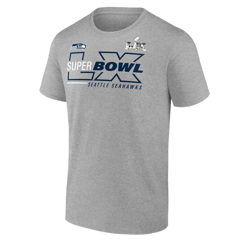 Seattle Seahawks Super Bowl LX Roster T-Shirt Heather Gray | Fanatics