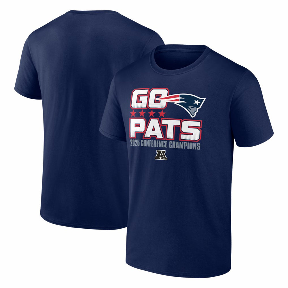 New England Patriots 2025 AFC Champions Hometown T-Shirt Navy | Fanatics