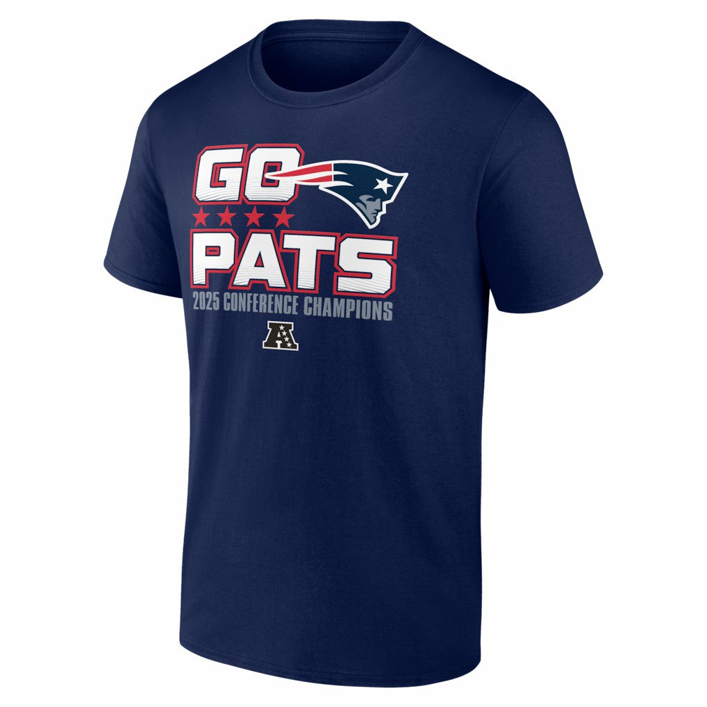 New England Patriots 2025 AFC Champions Hometown T-Shirt Navy | Fanatics