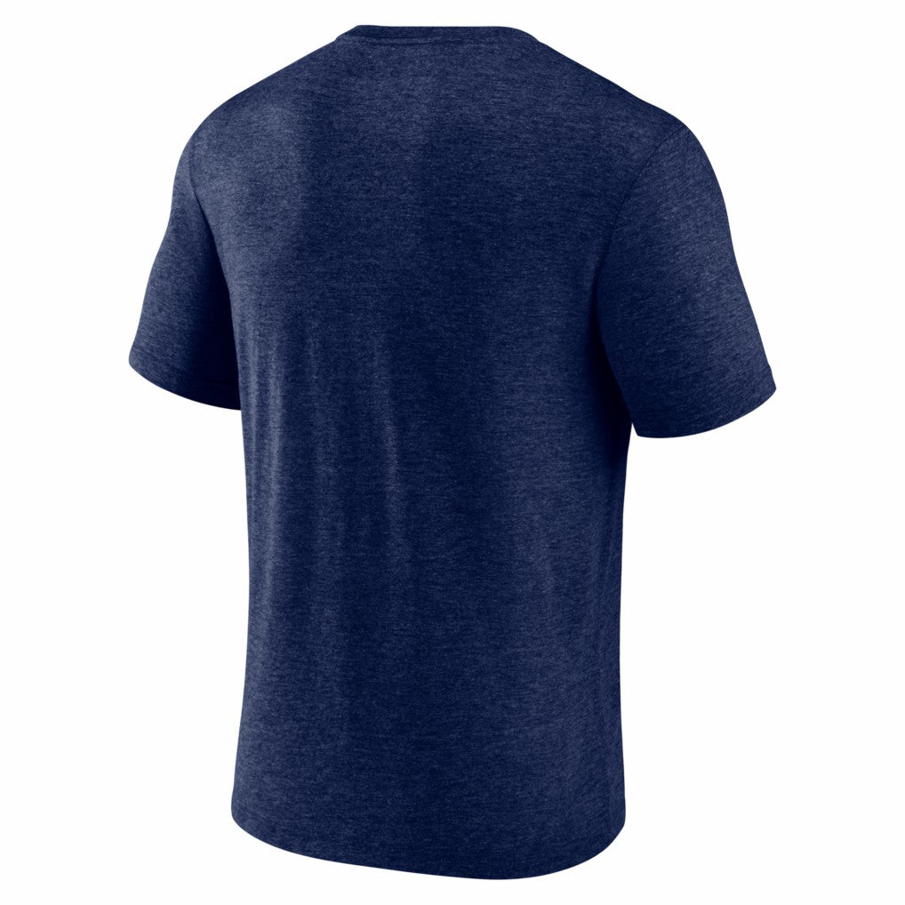 New England Patriots 2025 AFC Champions Quick Pass Tri-Blend T-Shirt Heather Navy | Fanatics