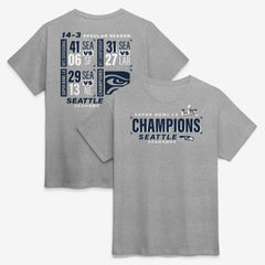Seattle Seahawks Super Bowl LX Champions Counting Points Score T-Shirt Steel | Fanatics