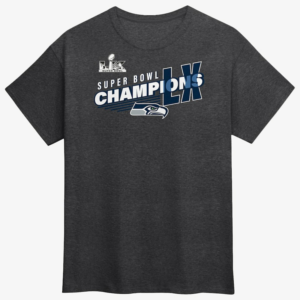 Seattle Seahawks Super Bowl LX Champions Best Teammates Roster T-Shirt Heather Charcoal | Fanatics