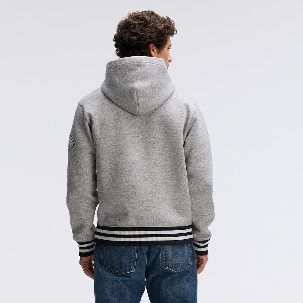 Dallas Cowboys IconicFleece Tipped Hoodie Heather Gray | Fanatics