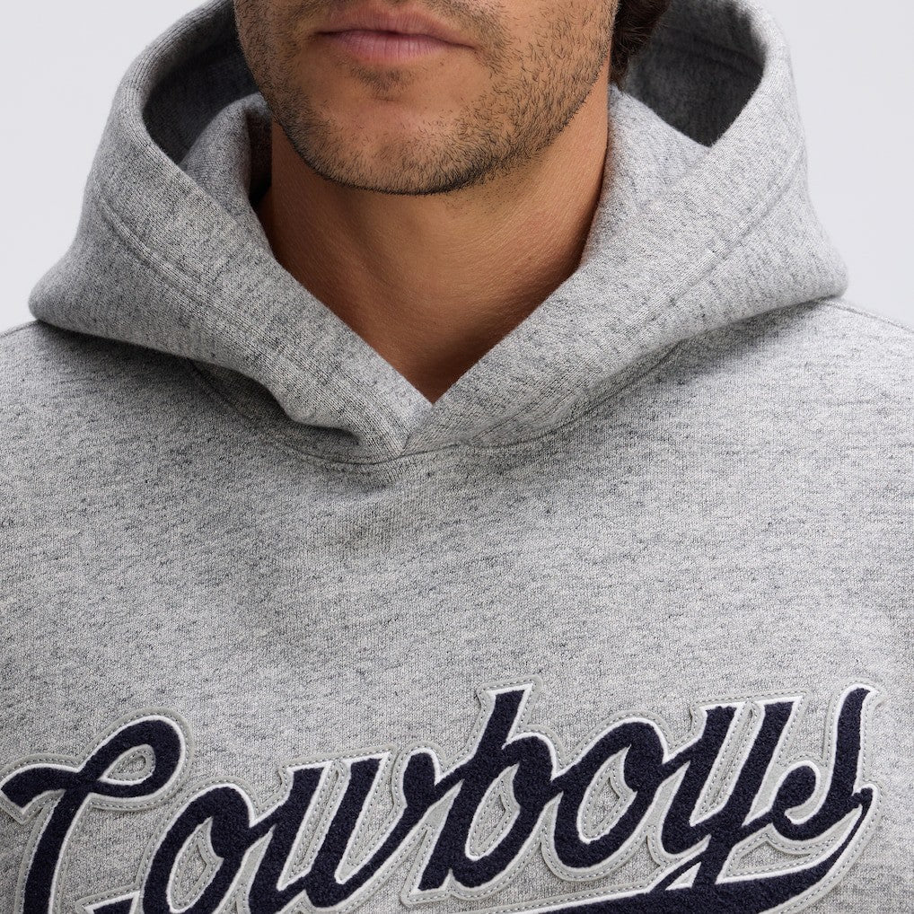 Dallas Cowboys IconicFleece Tipped Hoodie Heather Gray | Fanatics