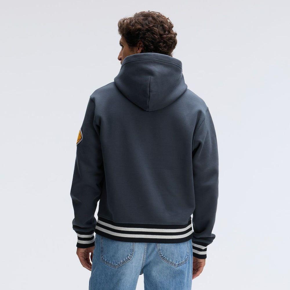 Pittsburgh Steelers IconicFleece Tipped Hoodie Charcoal | Fanatics