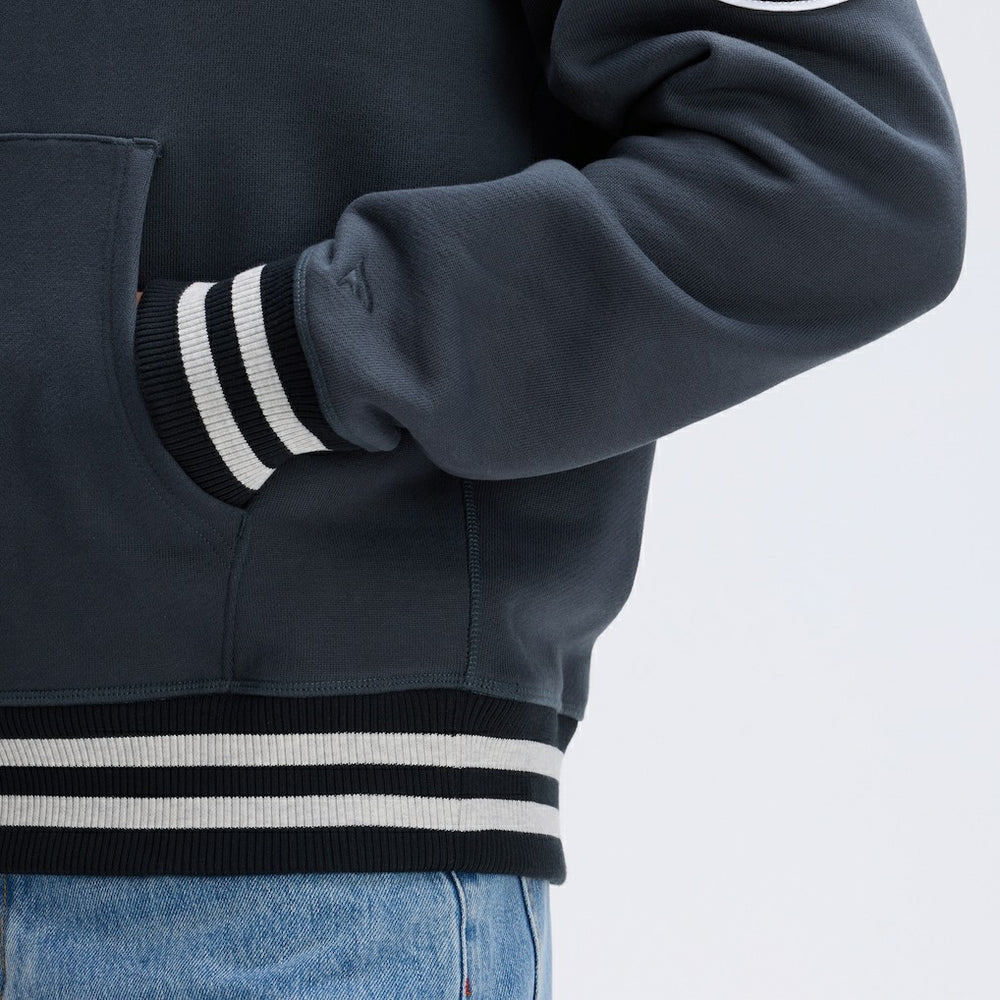 Pittsburgh Steelers IconicFleece Tipped Hoodie Charcoal | Fanatics