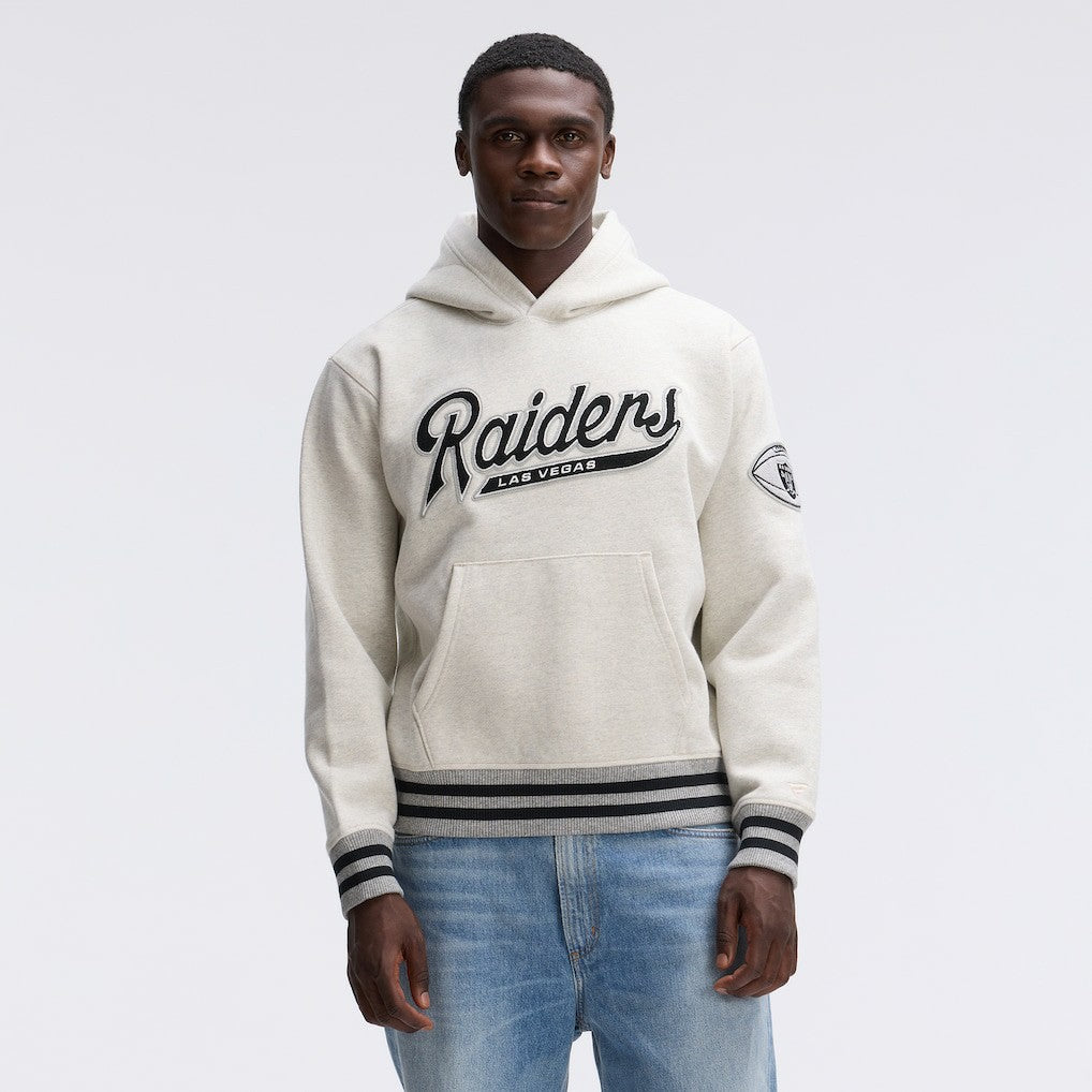 Las Vegas Raiders IconicFleece Tipped Hoodie Oatmeal | Fanatics