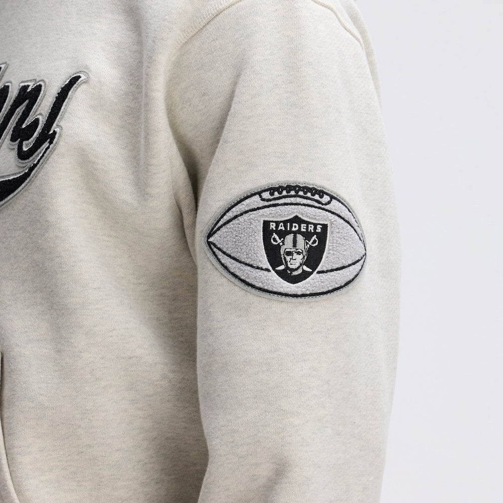 Las Vegas Raiders IconicFleece Tipped Hoodie Oatmeal | Fanatics