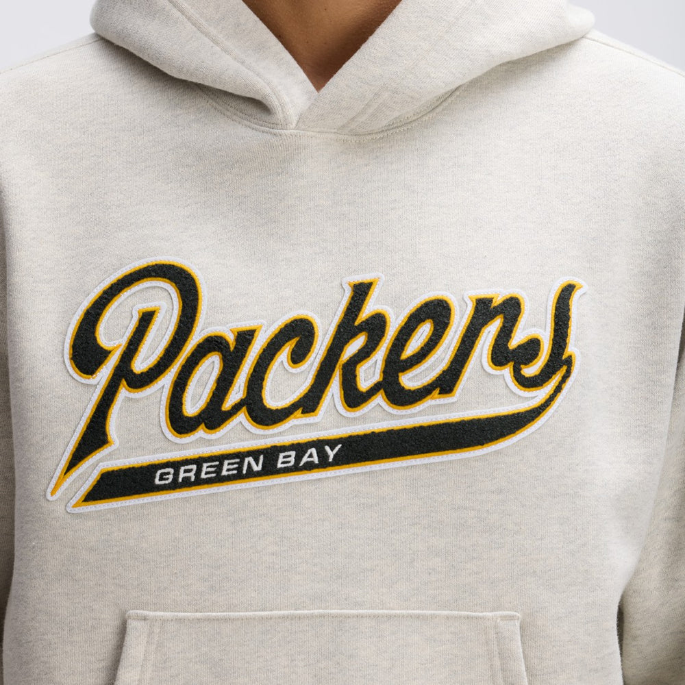 Green Bay Packers IconicFleece Tipped Hoodie Oatmeal | Fanatics
