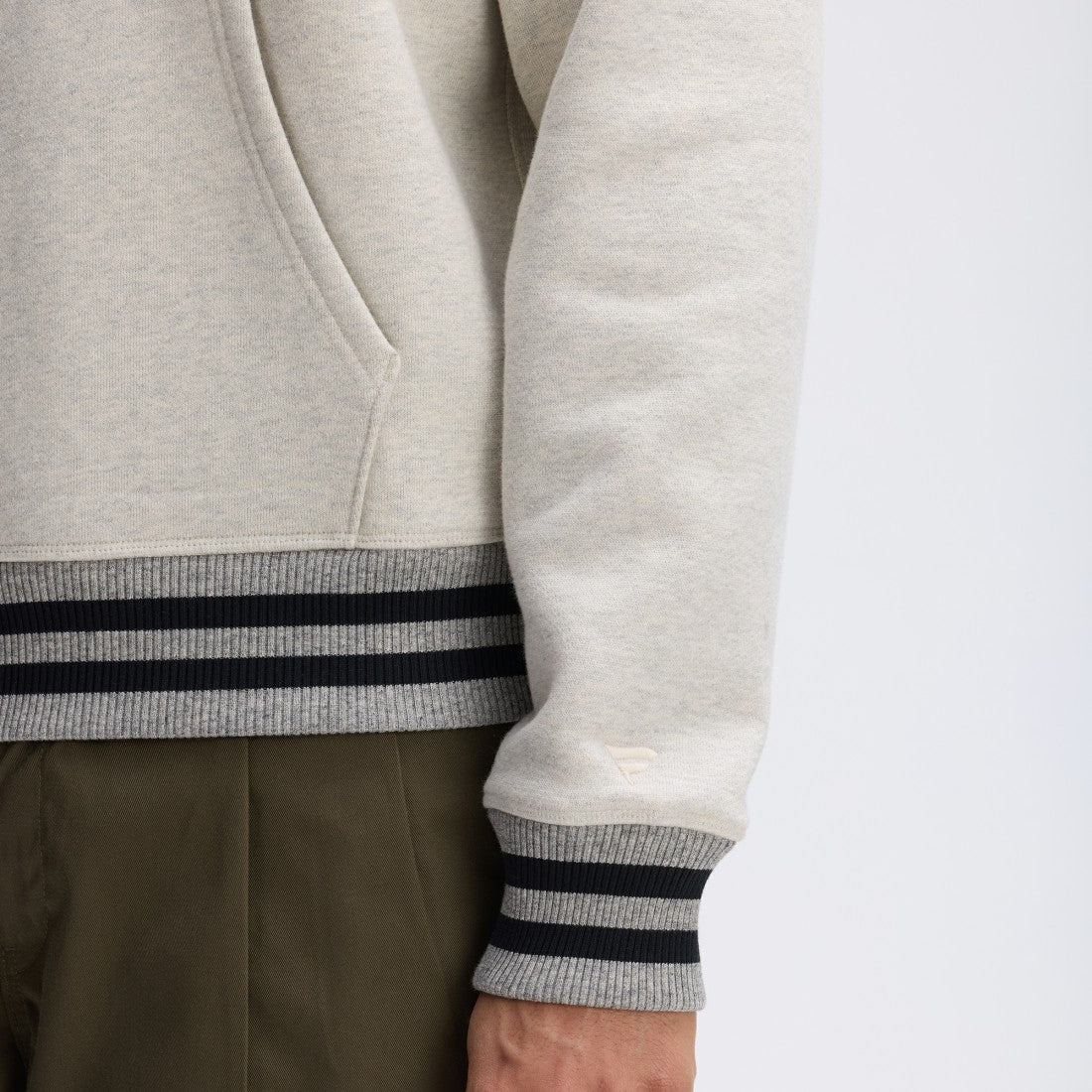 Green Bay Packers IconicFleece Tipped Hoodie Oatmeal | Fanatics