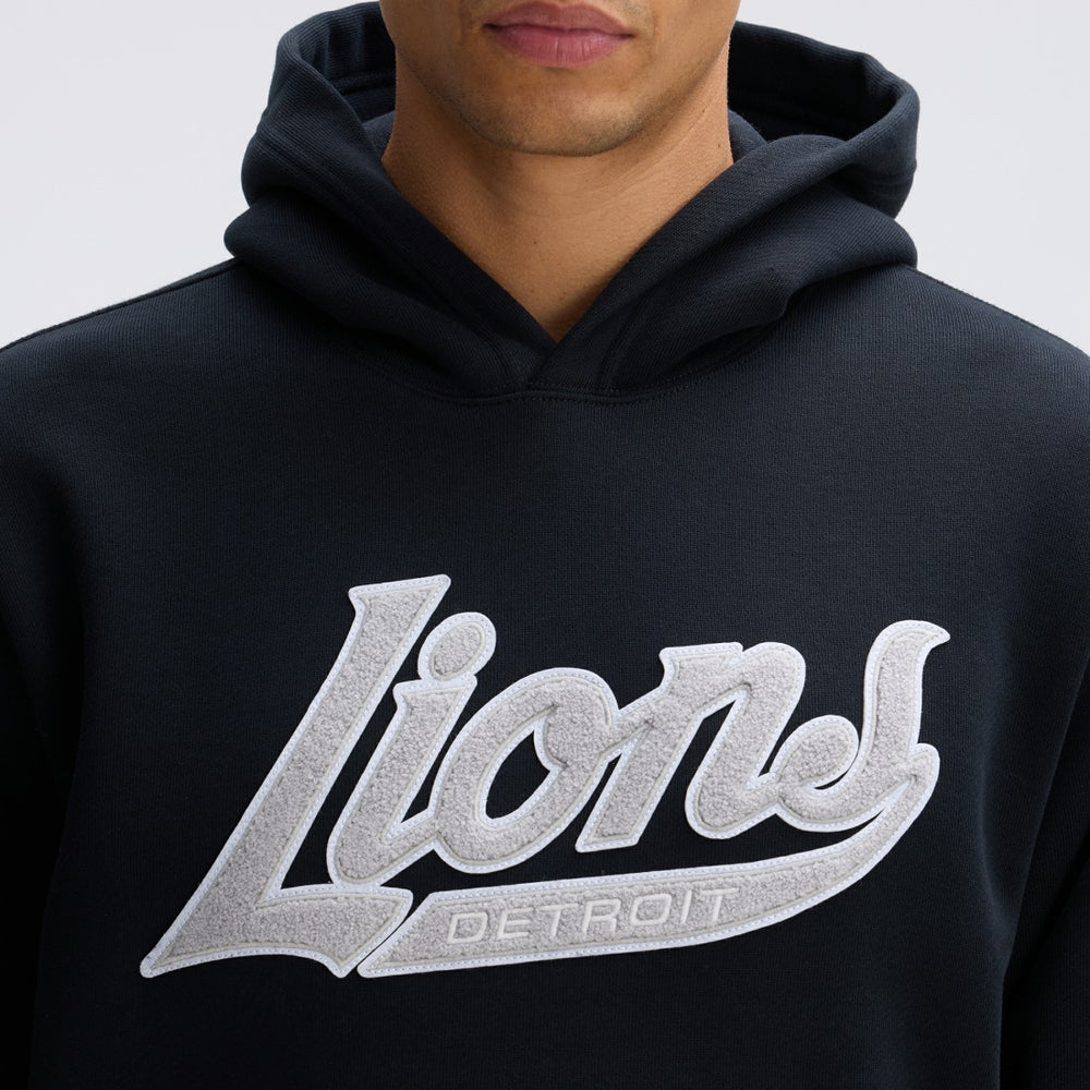 Detroit Lions IconicFleece Tipped Hoodie Black | Fanatics
