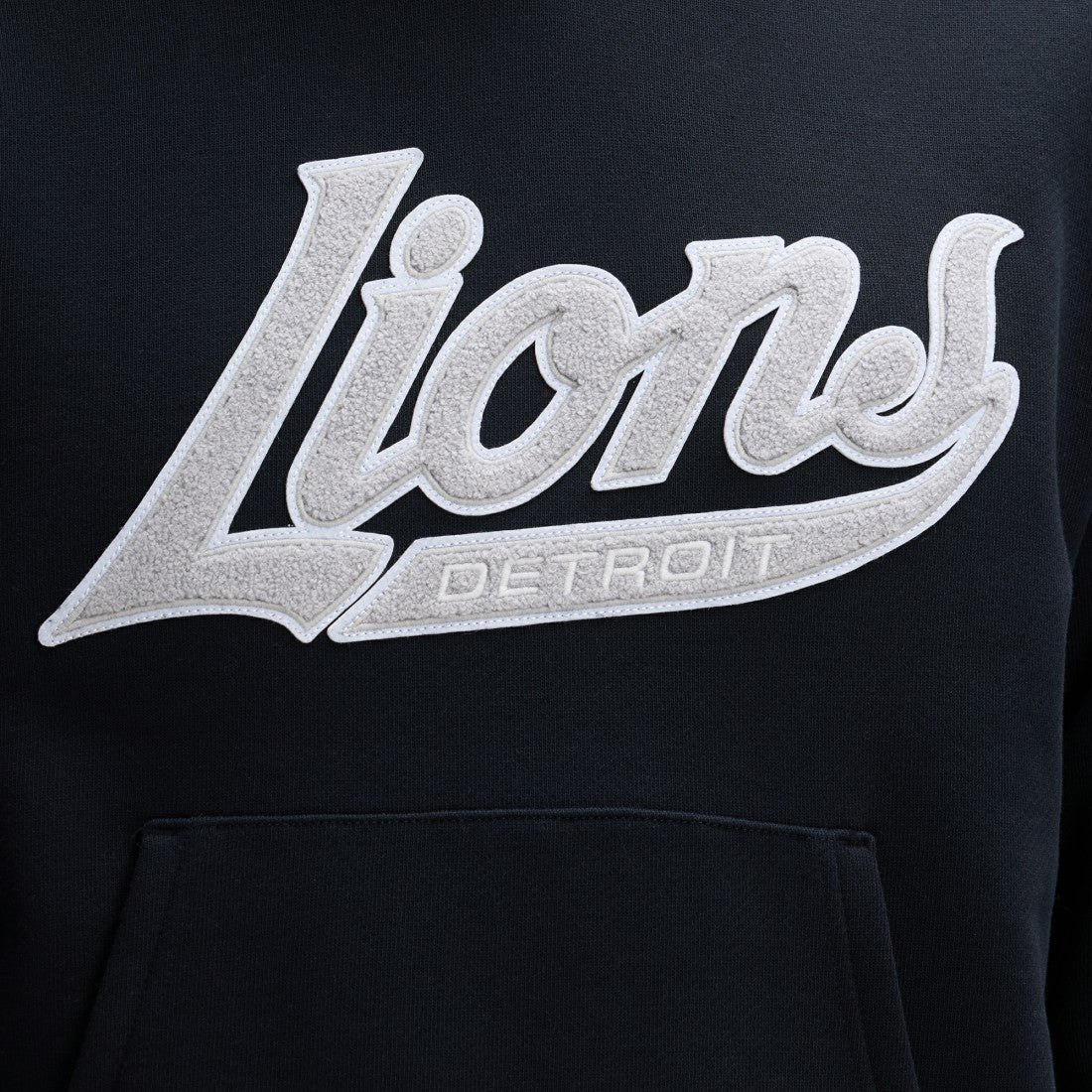 Detroit Lions IconicFleece Tipped Hoodie Black | Fanatics