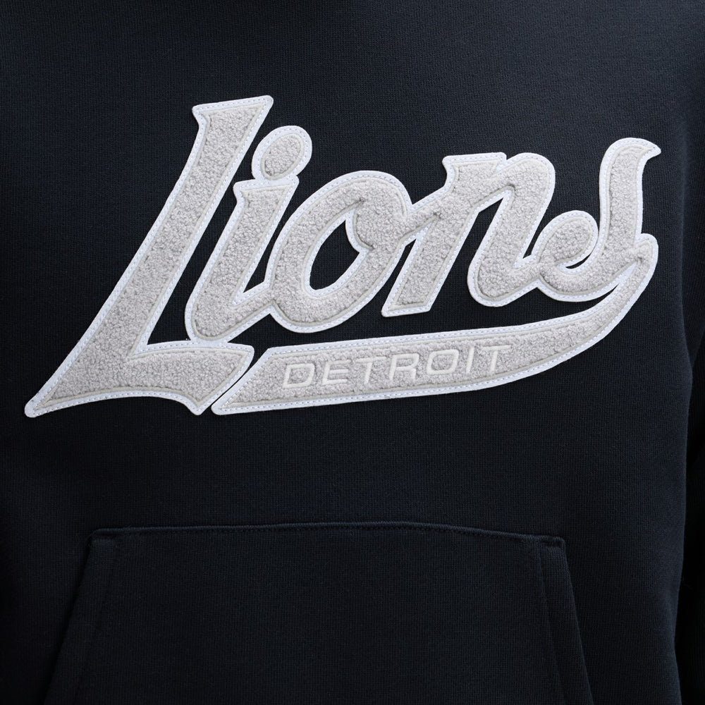 Detroit Lions IconicFleece Tipped Hoodie Black | Fanatics