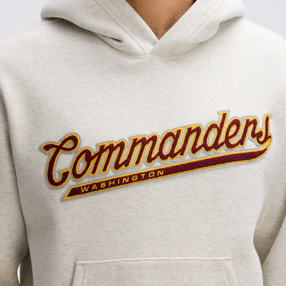 Washington Commanders IconicFleece Tipped Hoodie Oatmeal | Fanatics