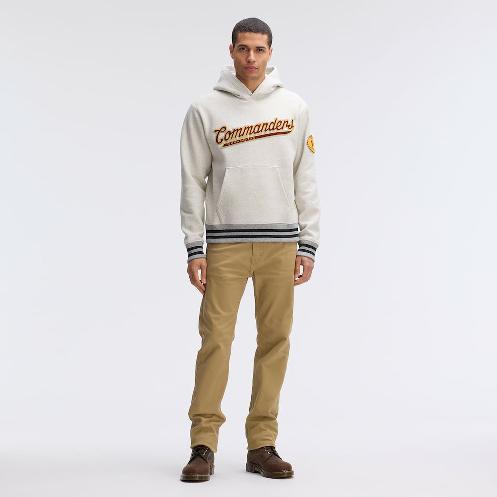 Washington Commanders IconicFleece Tipped Hoodie Oatmeal | Fanatics