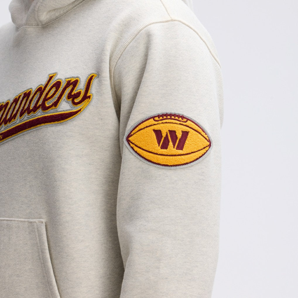 Washington Commanders IconicFleece Tipped Hoodie Oatmeal | Fanatics