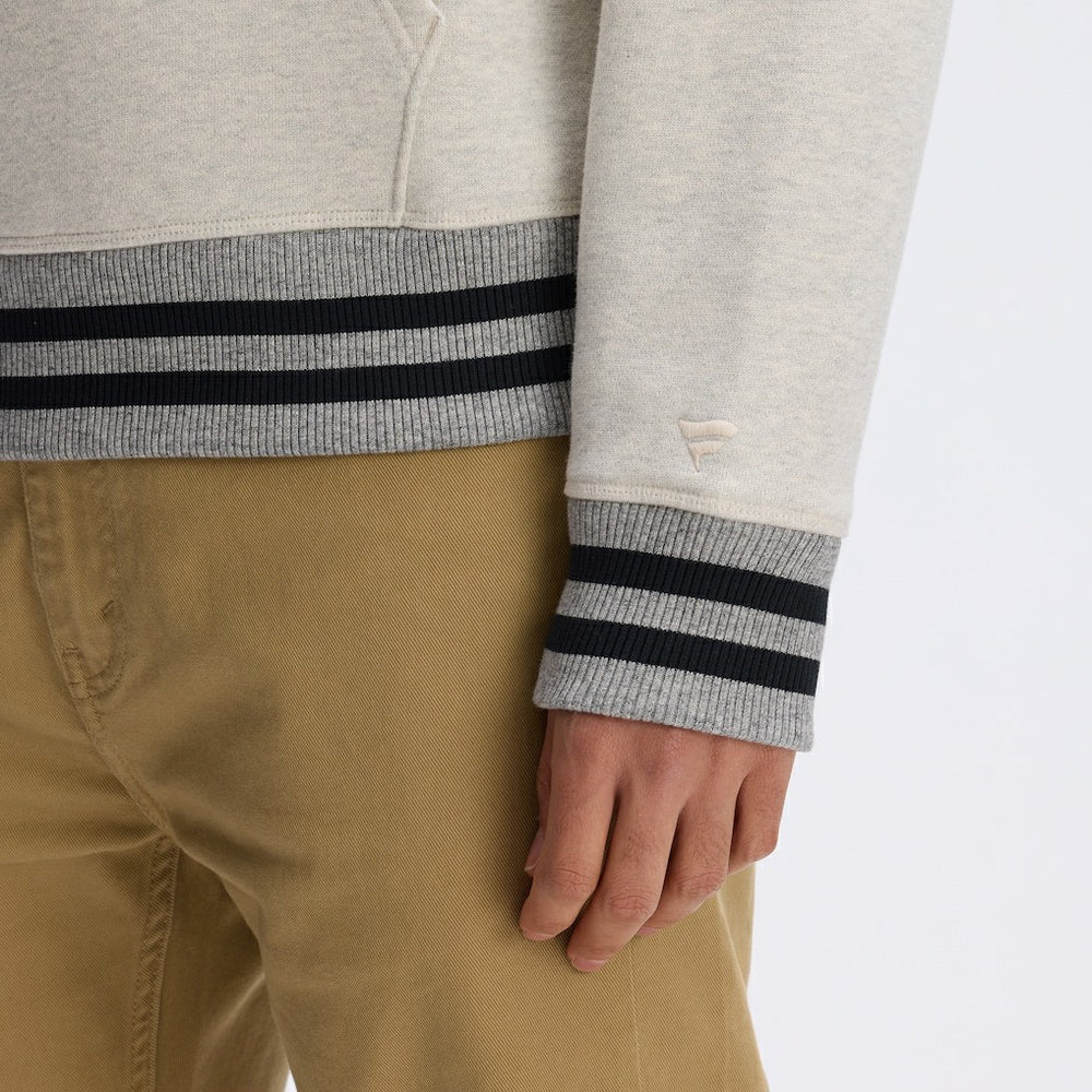 Washington Commanders IconicFleece Tipped Hoodie Oatmeal | Fanatics