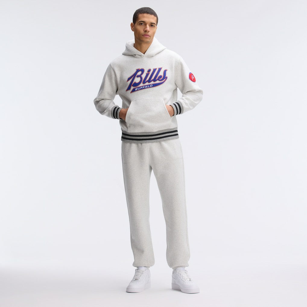 Buffalo Bills IconicFleece Tipped Hoodie Heather Gray | Fanatics
