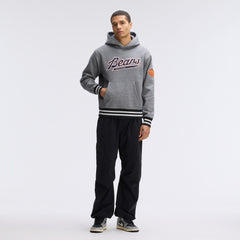 Chicago Bears IconicFleece Tipped Hoodie Athletic Heather Gray | Fanatics