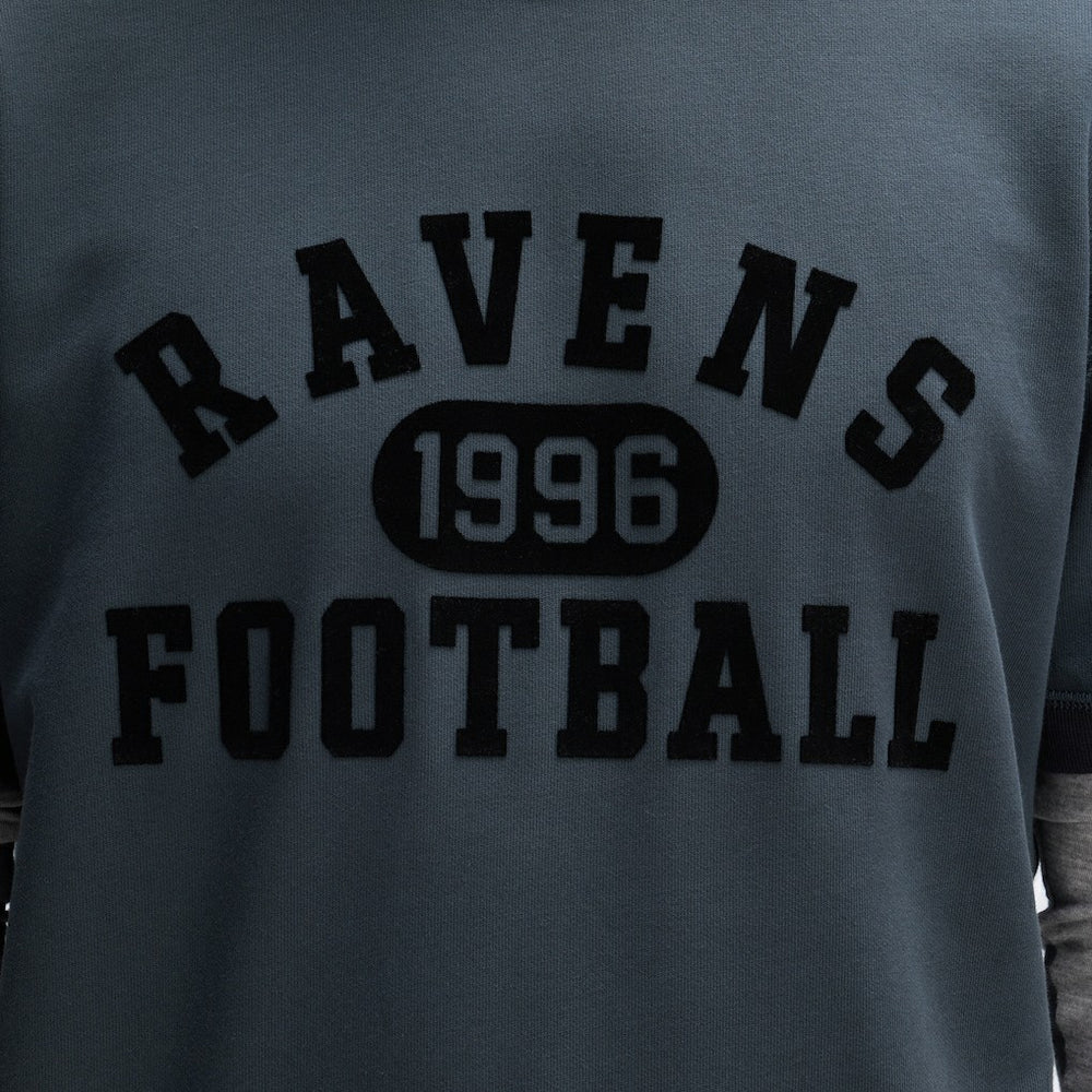 Baltimore Ravens IconicFleece Short Sleeve Sweatshirt Charcoal | Fanatics