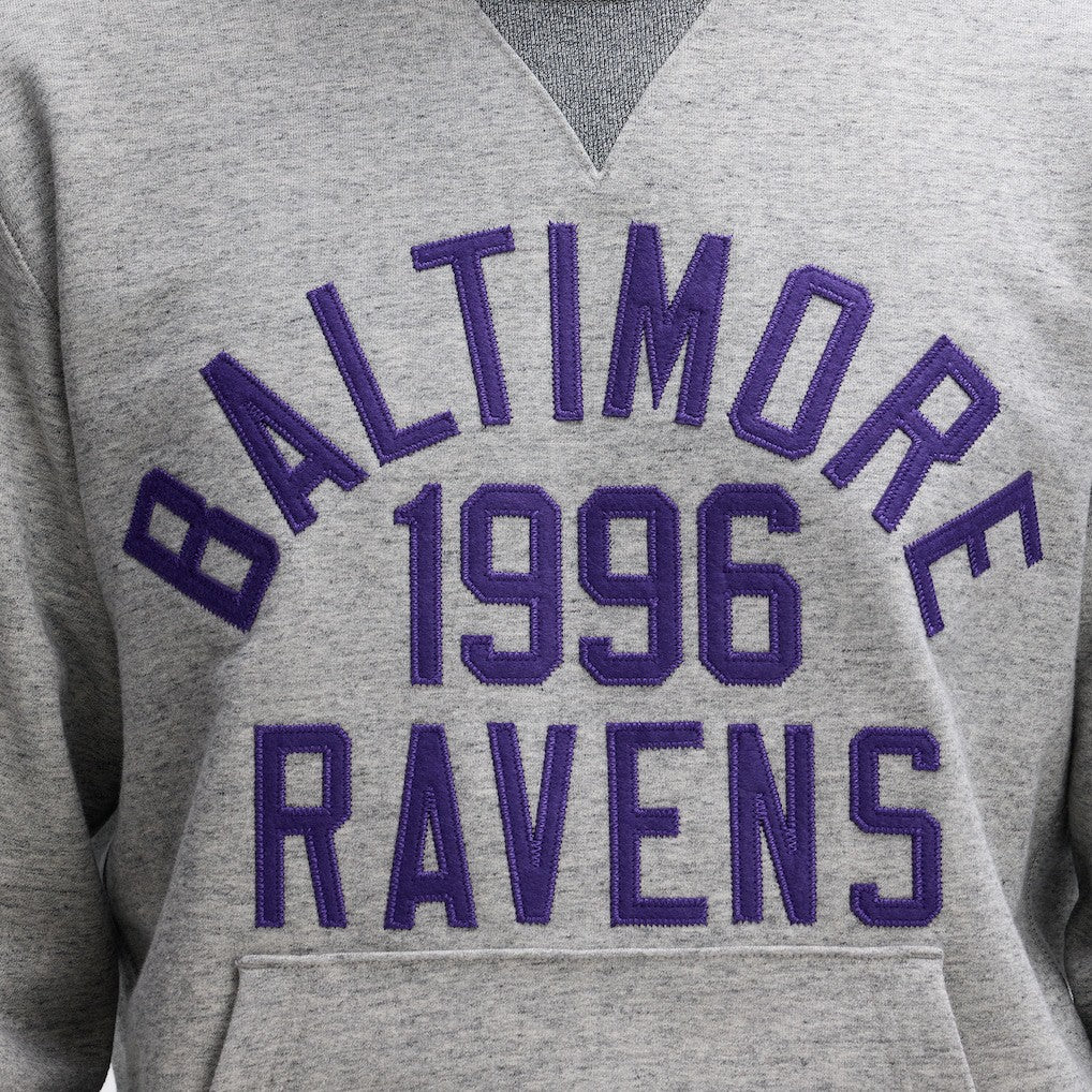 Baltimore Ravens IconicFleece Pocket Sweatshirt Heather Gray | Fanatics
