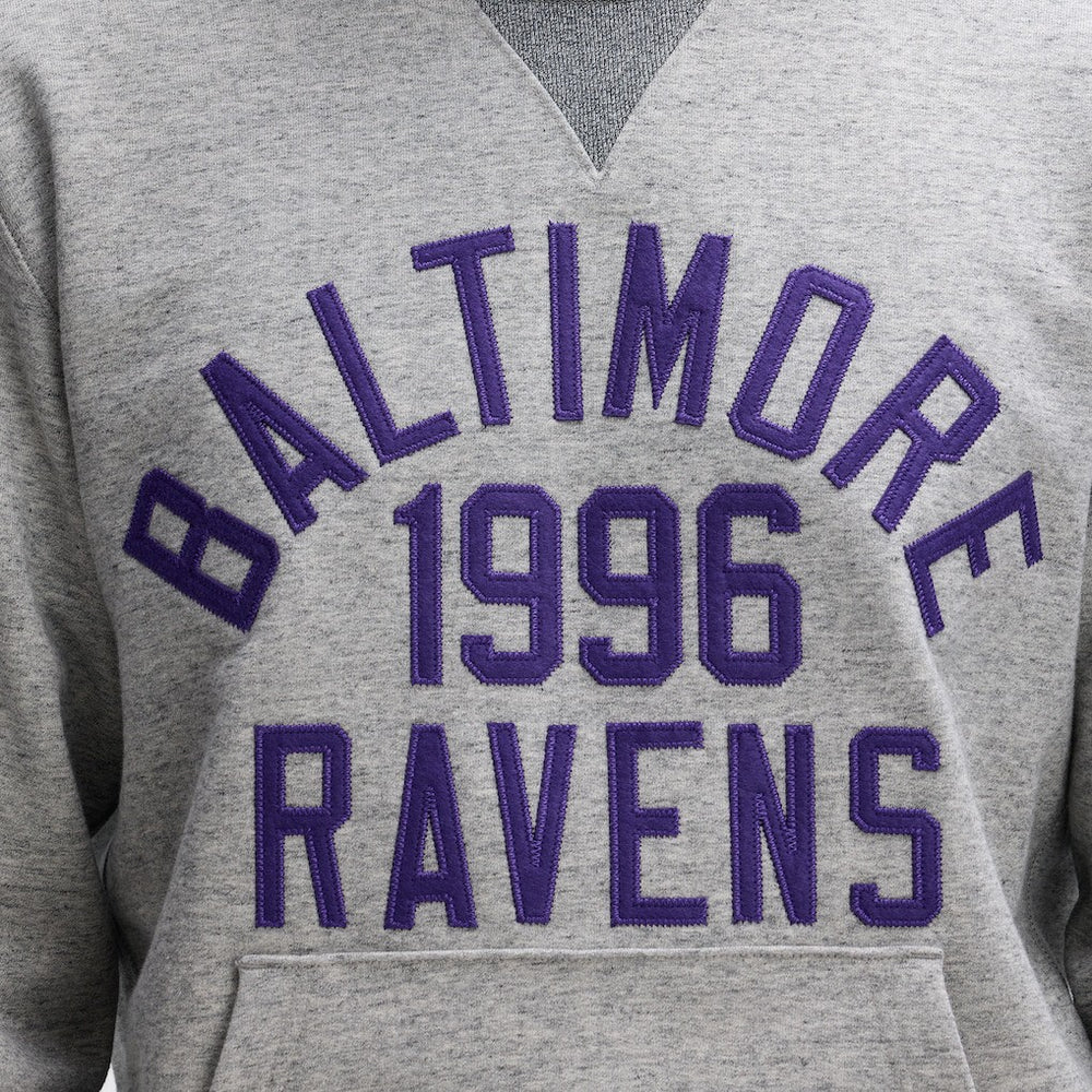 Baltimore Ravens IconicFleece Pocket Sweatshirt Heather Gray | Fanatics