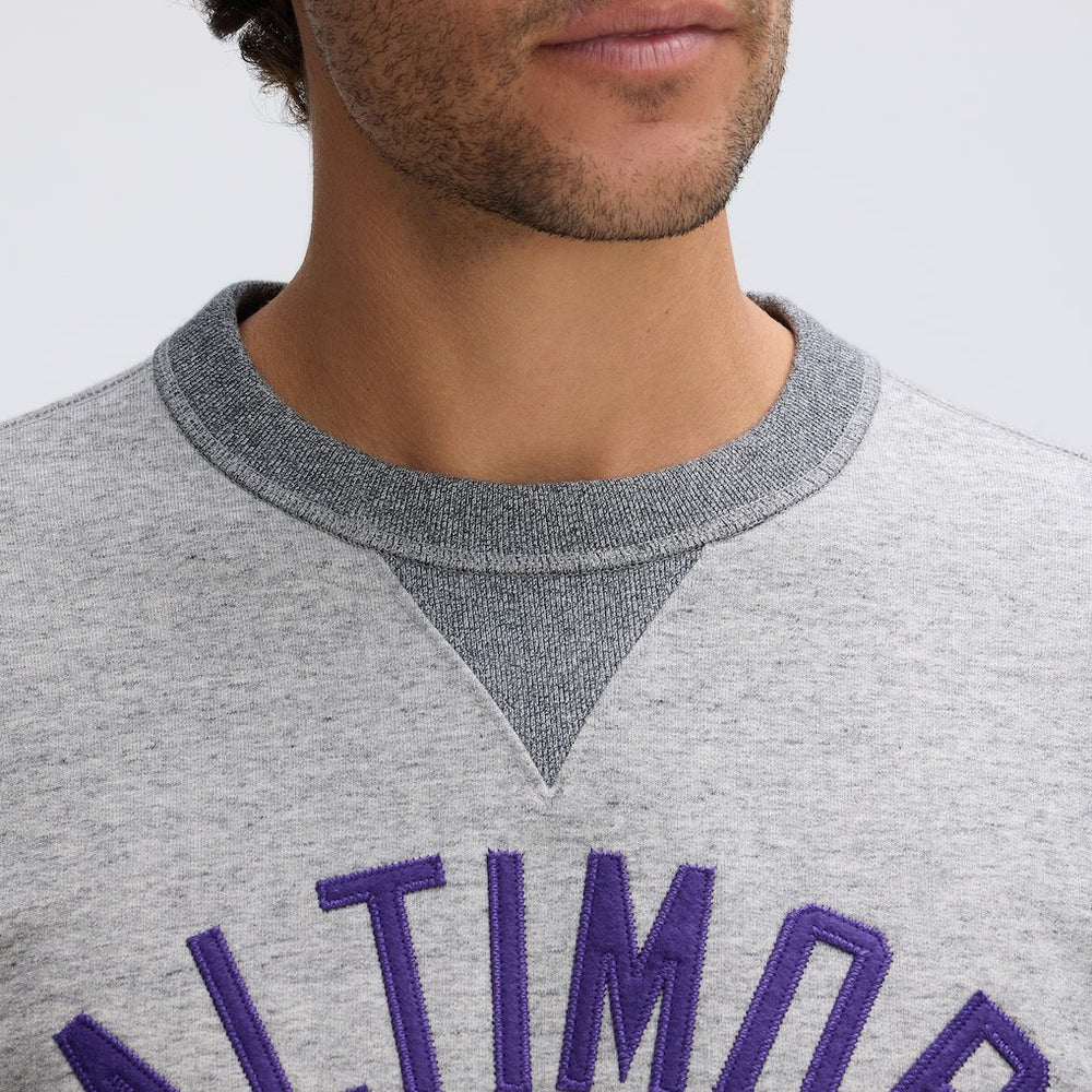 Baltimore Ravens IconicFleece Pocket Sweatshirt Heather Gray | Fanatics