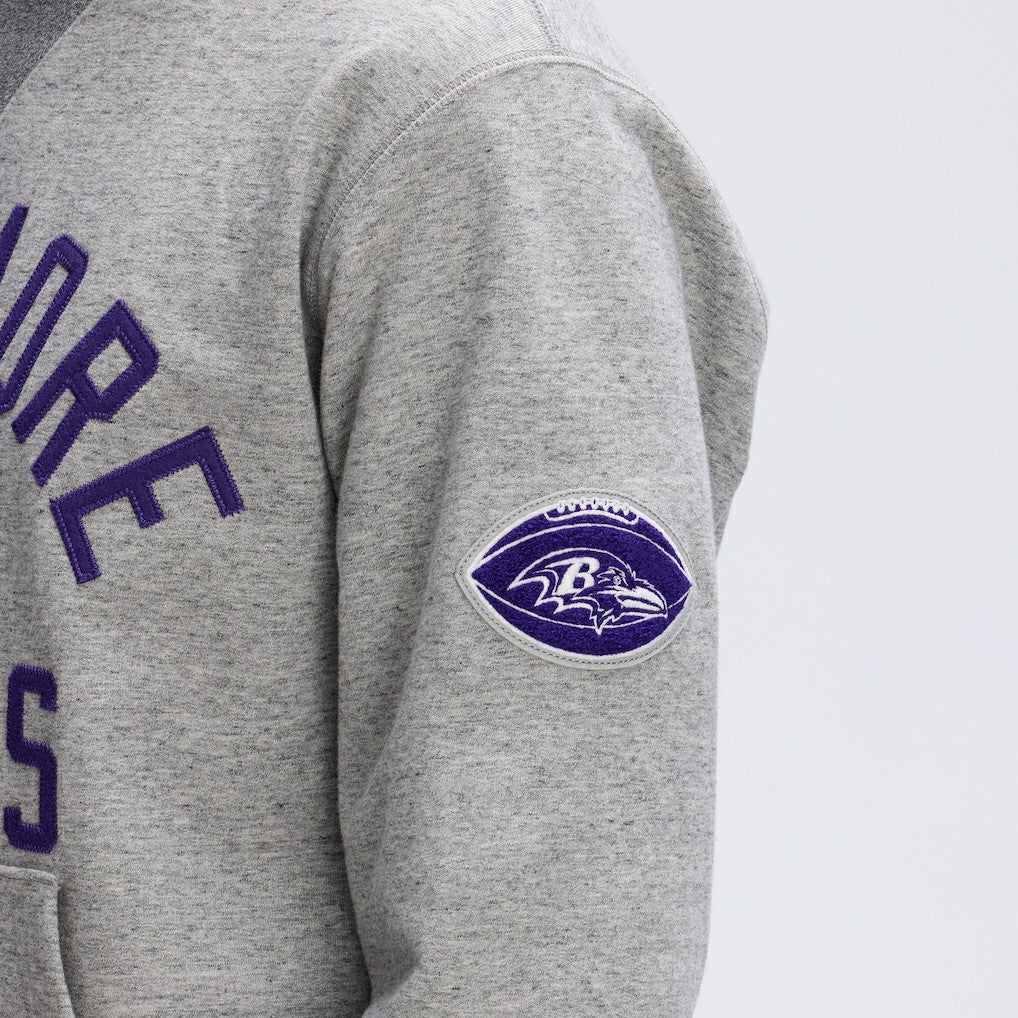 Baltimore Ravens IconicFleece Pocket Sweatshirt Heather Gray | Fanatics