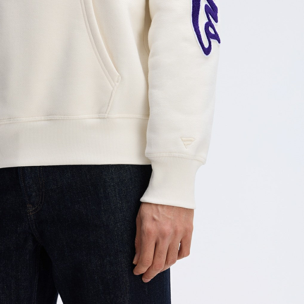Baltimore Ravens IconicFleece Letterman Hoodie Oatmeal | Fanatics