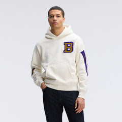 Baltimore Ravens IconicFleece Letterman Hoodie Oatmeal | Fanatics
