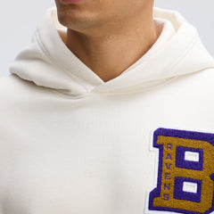 Baltimore Ravens IconicFleece Letterman Hoodie Oatmeal | Fanatics