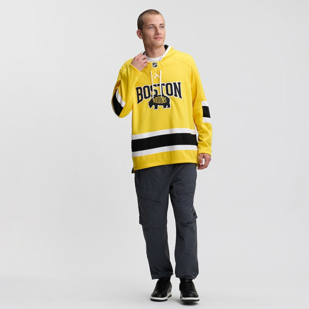 Boston Bruins Fanatics 2026 NHL Stadium Series Lace Up Hoodie - Gold - NHL