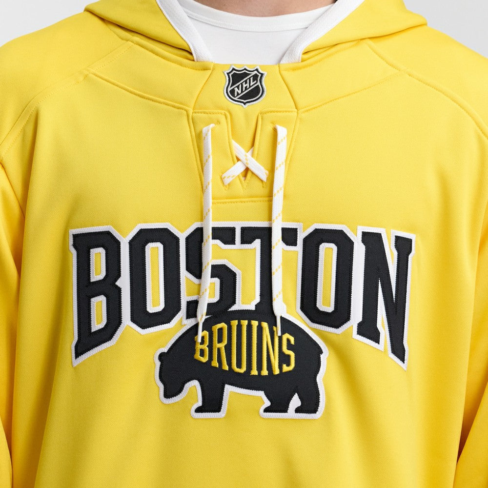 Boston Bruins Fanatics 2026 NHL Stadium Series Lace Up Hoodie - Gold - NHL