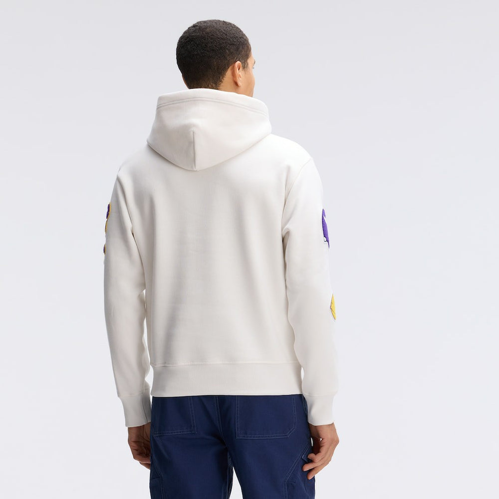 Minnesota Vikings IconicFleece Letterman Hoodie Oatmeal | Fanatics
