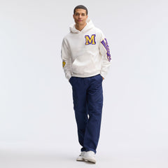Minnesota Vikings IconicFleece Letterman Hoodie Oatmeal | Fanatics