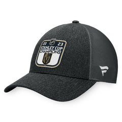 Vegas Golden Knights Fanatics 2023 Stanley Cup Champions Locker Room Adjustable Hat - Charcoal - NHL