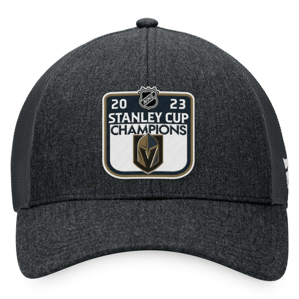 Vegas Golden Knights Fanatics 2023 Stanley Cup Champions Locker Room Adjustable Hat - Charcoal - NHL