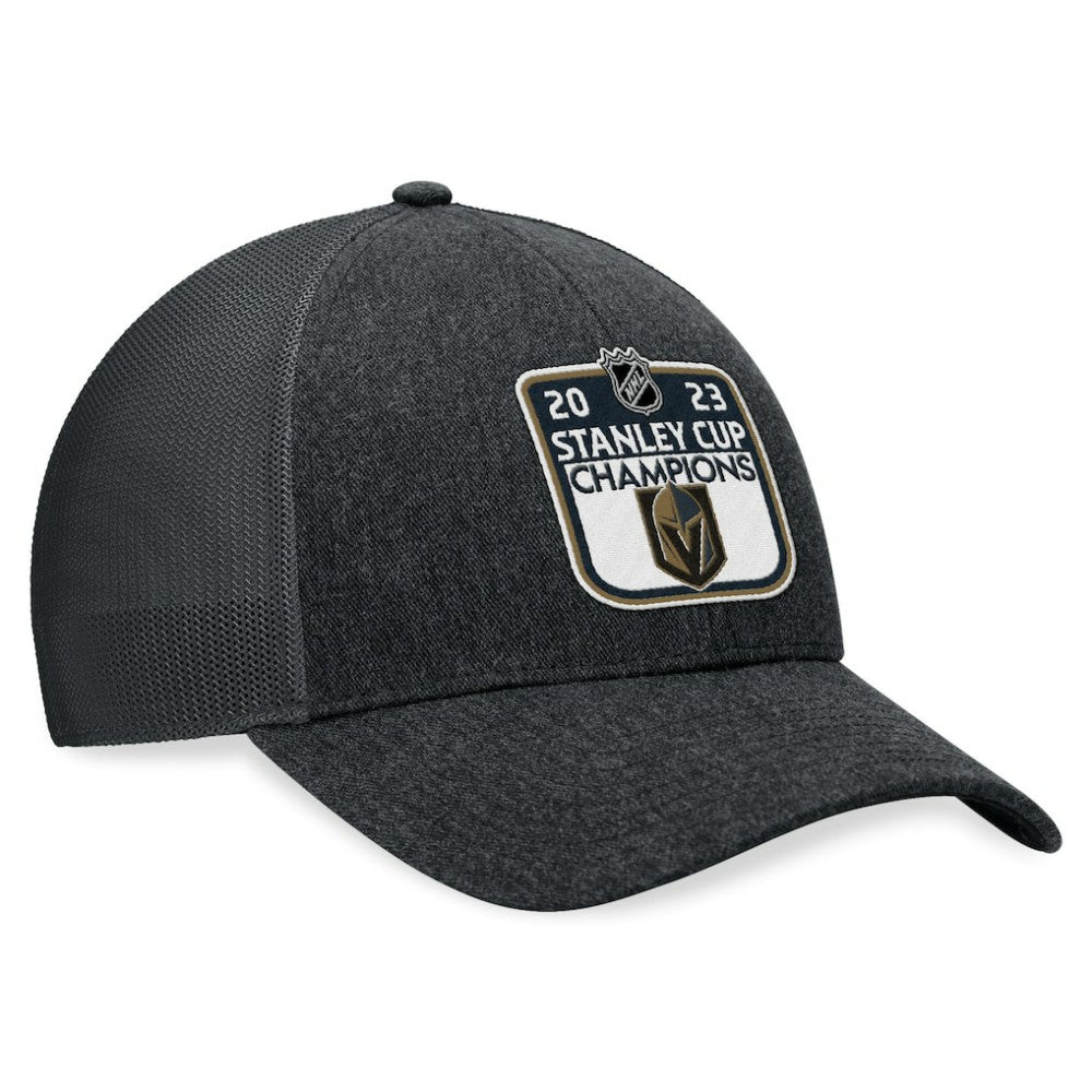 Vegas Golden Knights Fanatics 2023 Stanley Cup Champions Locker Room Adjustable Hat - Charcoal - NHL